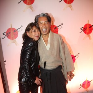 Barbara Bui, Kenzo Takada - Soirée des 50 ans de la vie parisienne de Kenzo Takada au Pré Catelan à Boulogne le 17 septembre 2015.