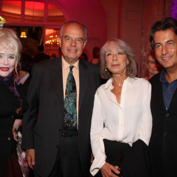 Armande Altaï, Frédéric Mitterrand, guest - Soirée des 50 ans de la vie parisienne de Kenzo Takada au Pré Catelan à Boulogne le 17 septembre 2015.