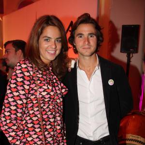 Anouchka Delon et son compagnon Julien Dereims - Soirée des 50 ans de la vie parisienne de Kenzo Takada au Pré Catelan à Boulogne le 17 septembre 2015.