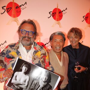 Oliviero Toscani et Kenzo Takada - Soirée des 50 ans de la vie parisienne de Kenzo Takada au Pré Catelan à Boulogne le 17 septembre 2015. Kenzo Takada attending Kenzo's 50 Years of Life in Paris anniversary party at the Pre Catelan in Boulogne, France on September 17, 2015.17/09/2015 - Boulogne