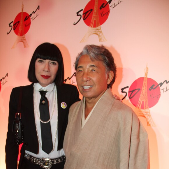 Chantal Thomass, Kenzo Takada - Soirée des 50 ans de la vie parisienne de Kenzo Takada au Pré Catelan à Boulogne le 17 septembre 2015. Kenzo Takada attending Kenzo's 50 Years of Life in Paris anniversary party at the Pre Catelan in Boulogne, France on September 17, 2015.17/09/2015 - Boulogne