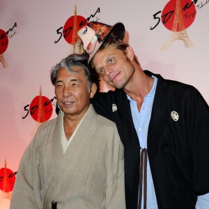 Kenzo Takada et Arnaud Lemaire - Soirée des 50 ans de la vie parisienne de Kenzo Takada au Pré Catelan à Boulogne le 17 septembre 2015.