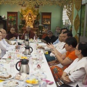 Angelina Jolie Pitt à Myanmar, le 31 juillet 2015.