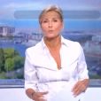 La journaliste Claire Chazal fait ses adieux au JT de TF1 après 24 années de bons et loyaux services, le dimanche 13 septembre 2015.