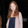 Lily Cole à la soirée US Ambassador en association avec le magasine Vogue lors de la Fashion Week de Londres, le 18 septembre 2015.
