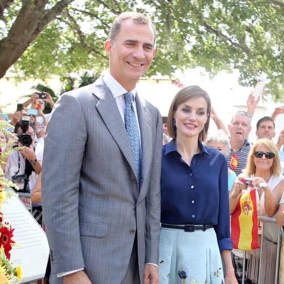 Le roi Felipe VI et la reine Letizia d'Espagne en visite à Saint Augustine en Florire, aux États-Unis le 18 septembre 2015.