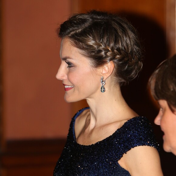 Letizia d'Espagne au dîner inaugural du 20e Forum hispano-américain à Saint Augustine le 18 septembre 2015.