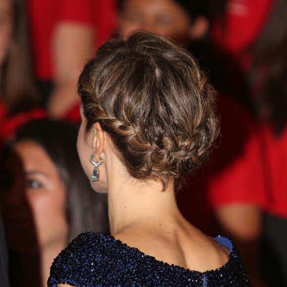 Letizia d'Espagne au dîner inaugural du 20e Forum hispano-américain à Saint Augustine le 18 septembre 2015.