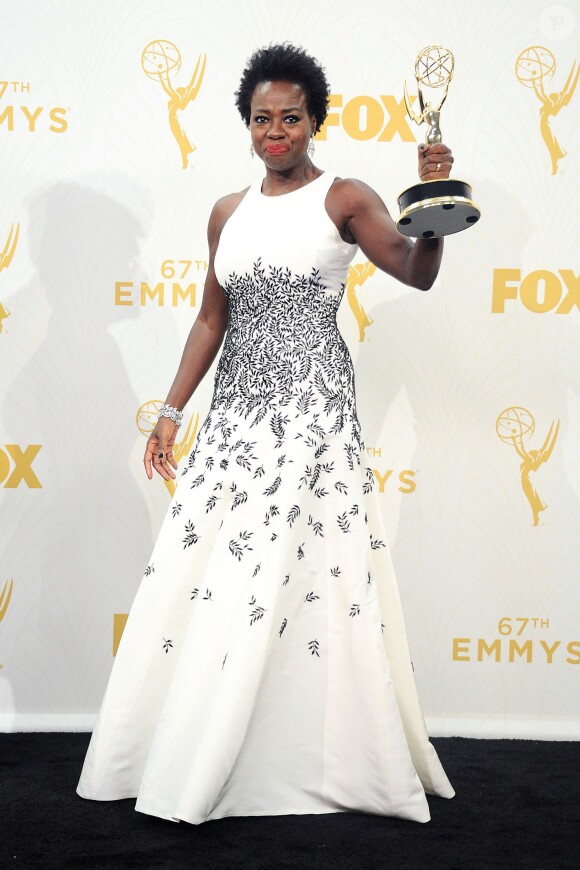 Viola Davis à la 67e cérémonie des Emmy Awards au Microsoft Theatre, à Los Angeles le 20 septembre 2015.