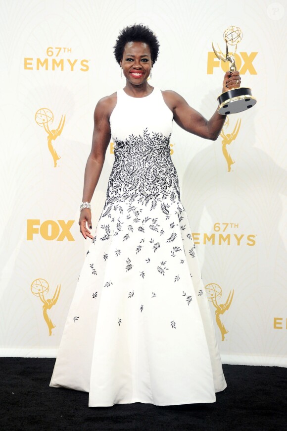 Viola Davis à la 67e cérémonie des Emmy Awards au Microsoft Theatre, à Los Angeles le 20 septembre 2015.