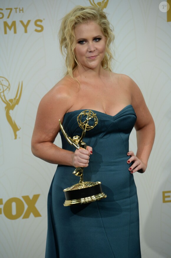 Amy Schumer à la 67e cérémonie des Emmy Awards au Microsoft Theatre, à Los Angeles le 20 septembre 2015.