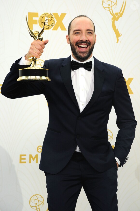 Tony Hale à la 67e cérémonie des Emmy Awards au Microsoft Theatre, à Los Angeles le 20 septembre 2015.