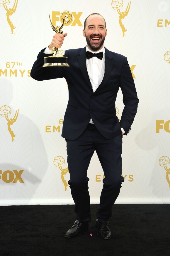 Tony Hale à la 67e cérémonie des Emmy Awards au Microsoft Theatre, à Los Angeles le 20 septembre 2015.