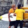 Jean Dujardin sur la plage des bains militaires à Nice pour la première journée de tournage du film "Brice 3 "…Parce que le 2 je l'ai cassé!" sous la direction du réalisateur James Hunt, le 14 septembre 2015.