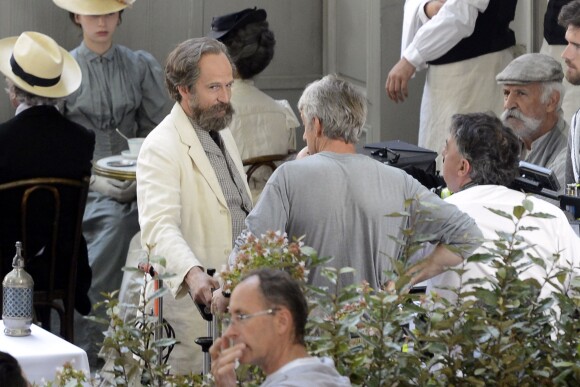 Exclusif - Tournage à Aix-en-Provence le 10 septembre du film "Cézanne et moi" de Danièle Thompson, avec Guillaume Canet dans le rôle de l'écrivain Emile Zola et Guillaume Gallienne dans celui du peintre aixois Paul Cézanne.