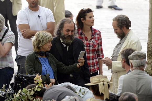 Exclusif - Tournage à Aix-en-Provence le 10 septembre du film "Cézanne et moi" de Danièle Thompson, avec Guillaume Canet et Guillaume Gallienne