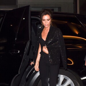 Victoria Beckham lors du dîner qu'elle organisait au sein de sa boutique sur Dover Street dans le quartier de Mayfair à Londres le 22 septembre 2015