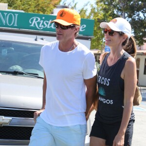 Cindy Crawford et son mari Rande Gerber sont allés déjeuner à Malibu, le 13 septembre 2015