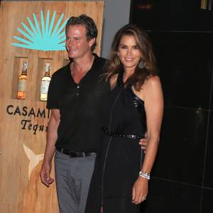 Cindy Crawford et son mari Rande Gerber - Soirée de lancement de la marque de téquila "Casamigos" à l'hôtel Ushuaïa Ibiza Beach à Ibiza, le 23 août 2015.