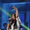 Exclusif - Anggun - Enregistrement de l'émission "Du côté de Chez Dave" Spéciale Eurovision, le 19 avril 2015