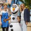 Audrey Marnay, Julie Gayet - Photocall "Fête Givrée" à Disneyland Paris à Marne-la-Vallée le 30 mai 2015