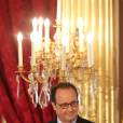 François Hollande Remise, par François Hollande, du Prix de l'Audace Créative au Palais de l'Elysée. Ce prix crée par Marc Ladreit de Lacharrière en 1996 a été décérné à Jean-Claude Maillard, PDG et fondateur du groupe Figeac-Aéro Paris, le 15 Septembre 2015