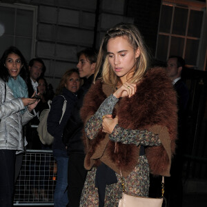 Suki Waterhouse à la soirée VIP Selena Gomez au club privé Annabel à Mayfair à Londres, le 24 septembre 2015