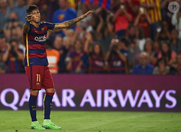 Neymar da Silva Jr (FC Barcelona) au Camp Nou le 5 août 2015.
