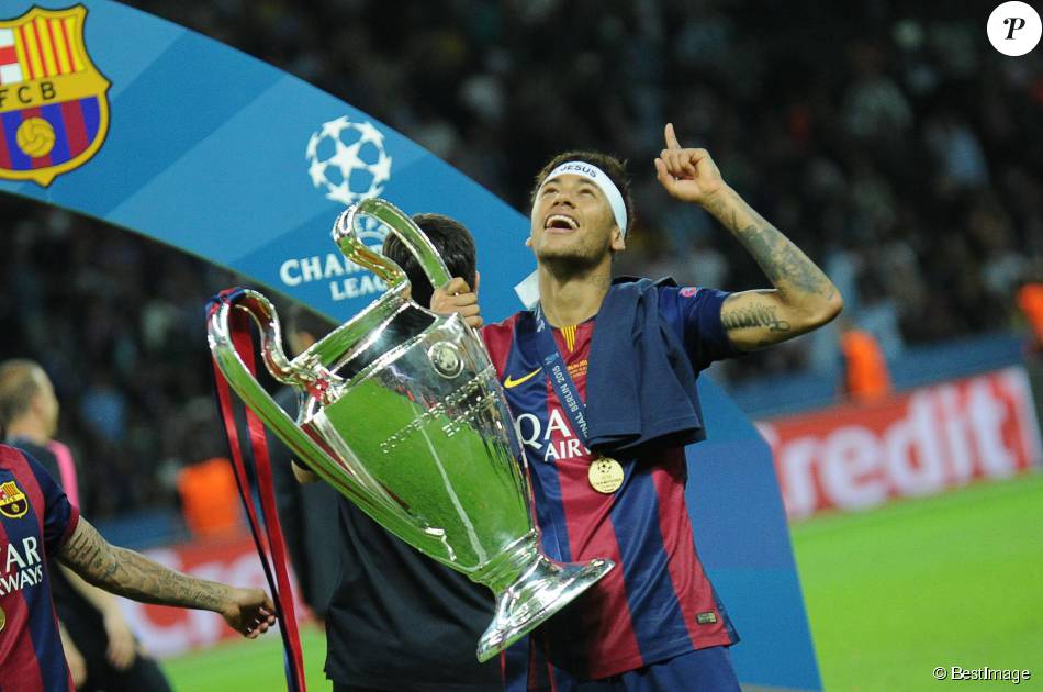 Neymar - Le FC Barcelone Remporte La Ligue Des Champions Contre La ...