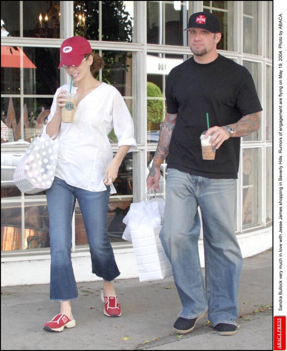 Sandra Bullock et Jesse James à Beverly Hills le 19 mai 2004.