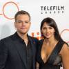 Matt Damon et sa femme Luciana Barroso - Première du film "The Martian" au Festival du film de Toronto le 11 septembre 2015.