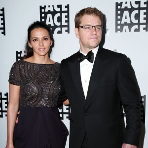 Matt Damon et sa femme Luciana Barroso - Tapis rouge du 65th Annual ACE Eddie Awards à Los Angeles, le 31 Janvier 2015