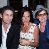 Frédéric Taddeï, Sandra Zeitoun et Claire Nebout - Sandra Zeitoun a fêté son anniversaire au restaurant "Ma Cocotte" à Saint-Ouen. Le 7 mai 2014.