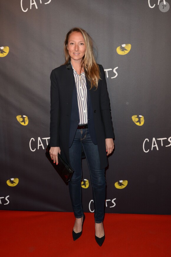 Audrey Lamy - Première de la comédie musicale "Cats" au théâtre Mogador à Paris, le 1er octobre 2015.