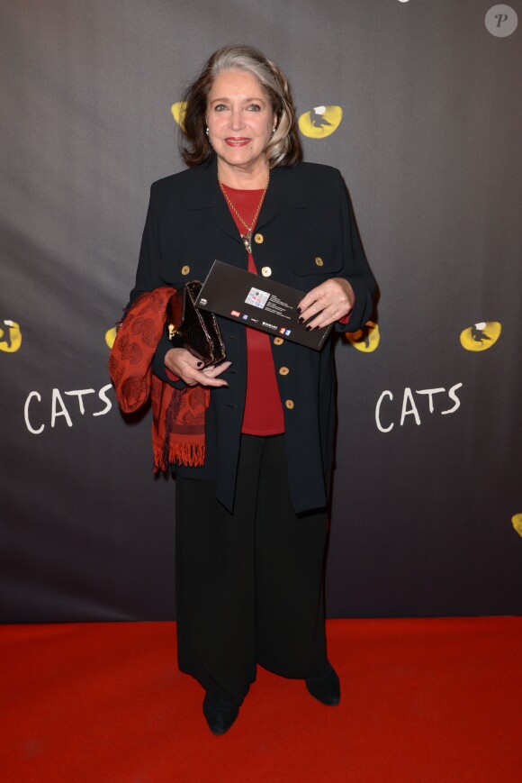 Françoise Fabian - Première de la comédie musicale "Cats" au théâtre Mogador à Paris, le 1er octobre 2015.