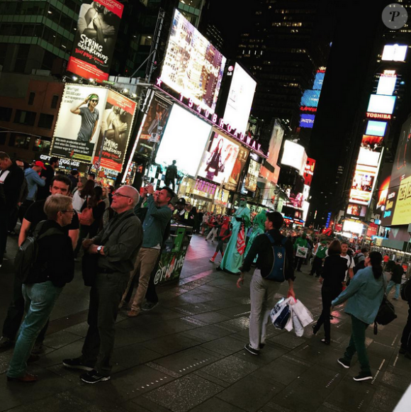 Amélie Neten et son amoureux en vacances à New York. Septembre-octobre2015.