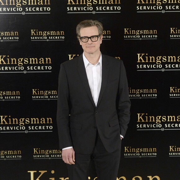 Colin Firth - Photocall du film "Kingsman : Services secrets" à Madrid. Le 6 février 2015