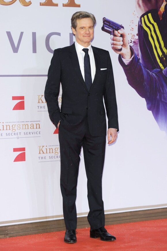 Colin Firth - Première du film "Kingsman : Services secrets" à Berlin. Le 3 février 2015