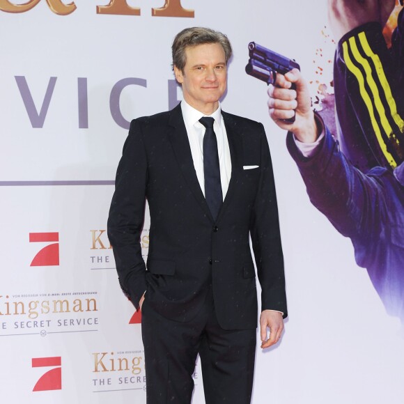 Colin Firth - Première du film "Kingsman : Services secrets" à Berlin. Le 3 février 2015