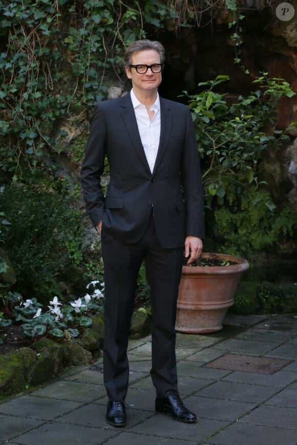 Colin Firth - Photocall du film "Kingsman Secret Service" à Rome en Italie le 2 février 2015.