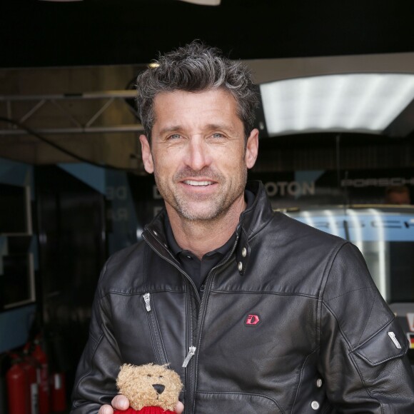 Exclusif - Le Mans - Le 9 juin 2015. Pour sa 4ème participation aux 24 heures du Mans, l'acteur pilote Patrick Dempsey soutient l'association Mécénat Chirurgie Cardiaque et les 24 heures du coeur. A cette occasion, des vestes de la marque Spyder, signées par l'acteur, en édition limitée, sont commercialisées au profit de l'Association.  the association09/06/2015 - Le Mans