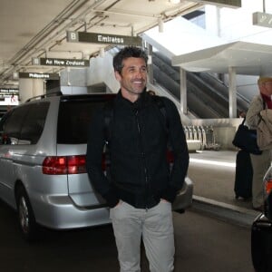 Patrick Dempsey arrive à l'aéroport de Los Angeles le 1er Juin 2015