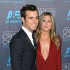 Justin Theroux et sa fiancée Jennifer Aniston - 20e soirée annuelle des "Critics Choice Movie Awards" à Hollywood. Le 15 janvier 2015.
