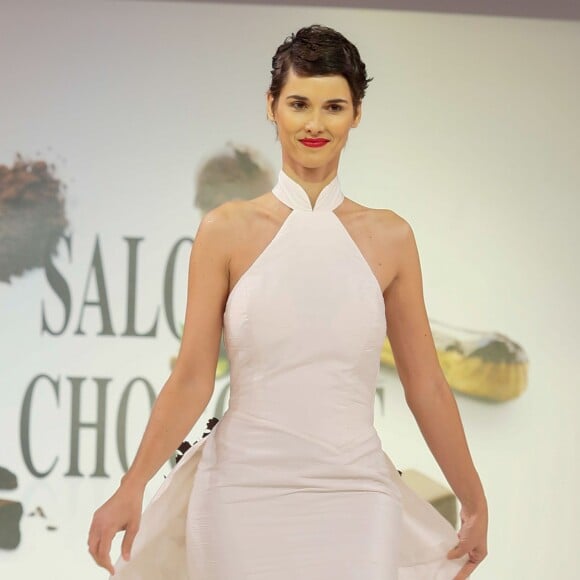 Eglantine Eméyé - Défilé du 20e salon du chocolat 2014 au parc des expositions de la Porte de Versailles à Paris le 28 octobre 2014.