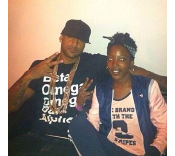 Le rappeur Booba et la chanteuse Bushy / photo postée sur Instagram