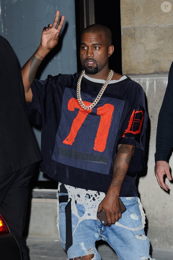 Kanye West à la soirée Vogue à Paris le 3 octobre 2015
