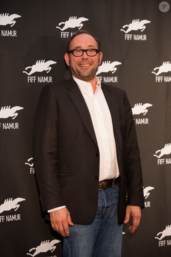 Olivier Gourmet lors du photocall du jury officiel "Longs Métrages" au 30e Festival International du Film Francophone à Namur. Belgique, le 3 octobre 2015