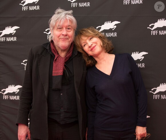 Le chanteur et acteur belge Arno Hintjens (Charles Ernest Hintjens) et Nathalie Baye lors du 30e Festival International du Film Francophone à Namur avec le film d'ouverture "Préjudice" Belgique, le 2 octobre 2015