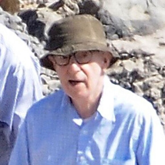 Tournage du nouveau film de Woody Allen sur la plage "Hermosa" à Los Angeles Le 26 août 2015