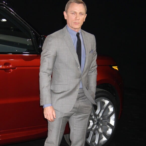 Daniel Craig - People a l'inauguration de la nouvelle "Range Rover Sport" lors du salon de l'automobile a New York, le 26 mars 2013.